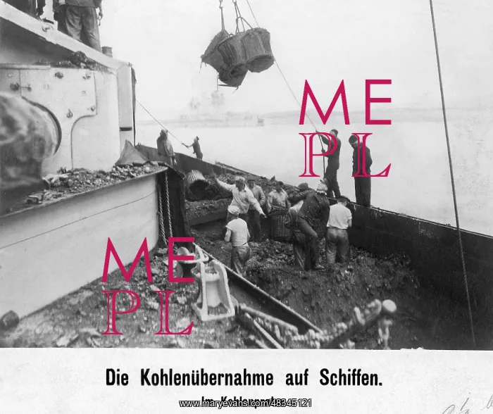 : Coal takeover on ships, 1911 : Coal takeover on ships, 1911