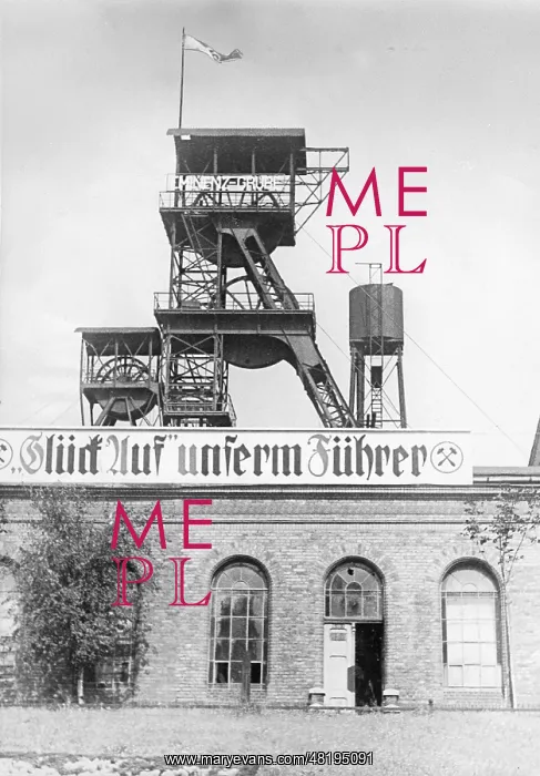 : Coal mine in Upper Silesia under German occupation : Coal mine in Upper Silesia under German occupation