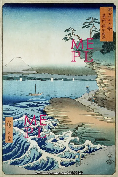 : The Coast at Hota in Awa Province : The Coast at Hota in Awa Province