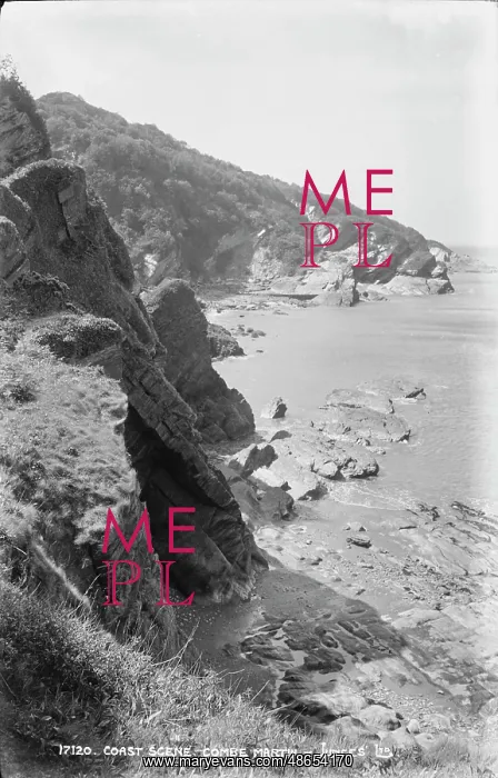 : Coastal Scene at Combe Martin : Coastal Scene at Combe Martin