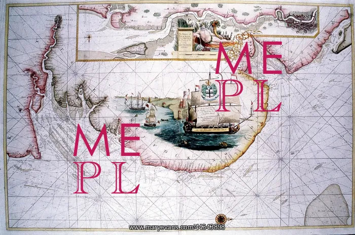: Coasting Pilot ship and map of the Thames Estuary : Coasting Pilot ship and map of the Thames Estuary