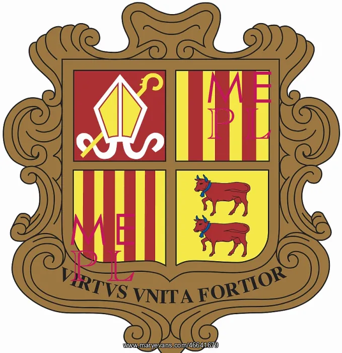 : Coat of arms Andorra : Coat of arms Andorra