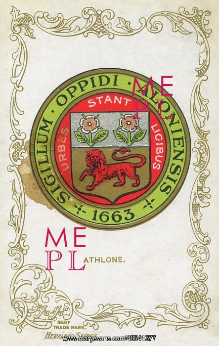 : Coat of Arms for Athlone, Ireland : Coat of Arms for Athlone, Ireland