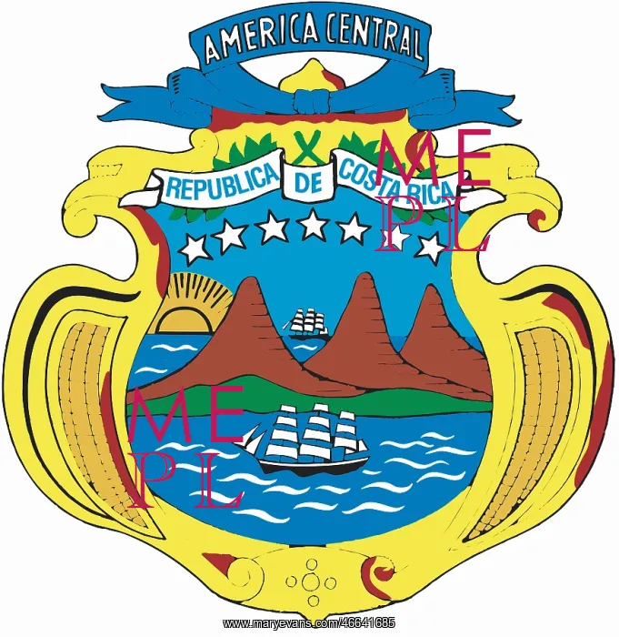 : Coat of arms, Costa Rica : Coat of arms, Costa Rica