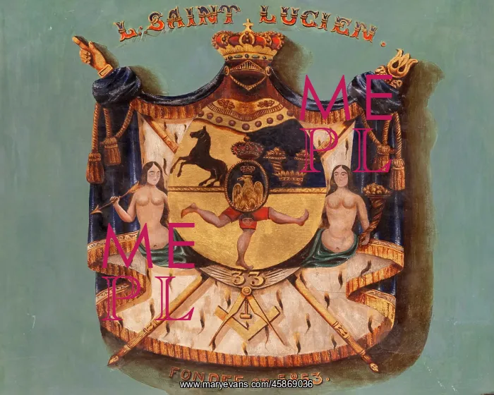 : Coat of arms, Musee de la Franc-Maconnerie, Paris, France : Coat of arms, Musee de la Franc-Maconnerie, Paris, France