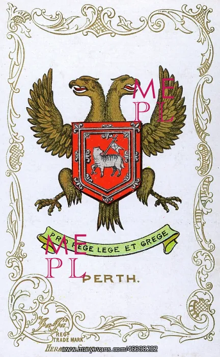 : The Coat of Arms of Perth, Perthshire, Scotland : The Coat of Arms of Perth, Perthshire, Scotland