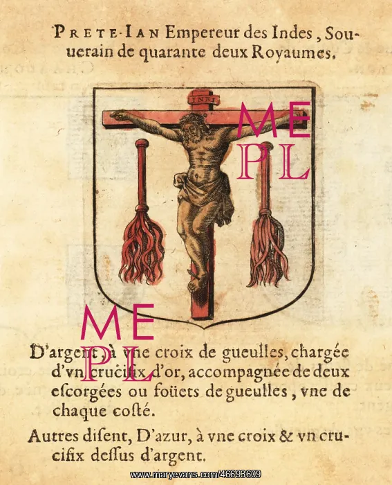 : Coat of arms of Prester John of the Indies, legendary : Coat of arms of Prester John of the Indies, legendary