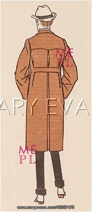 : COAT WITH VENT / 1913 : COAT WITH VENT / 1913
