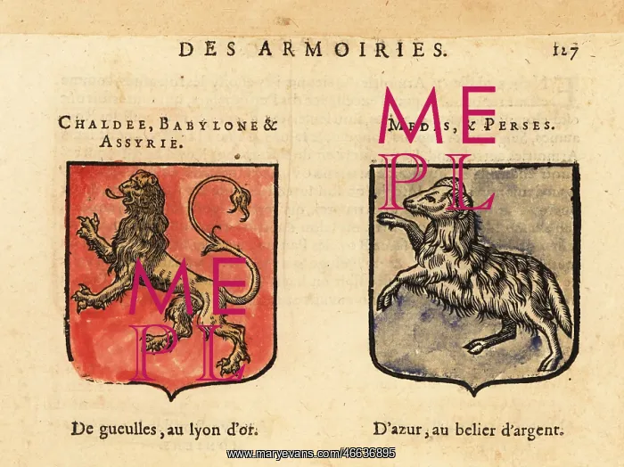 : Coats of arms of Chaldea, Babylon and Assyria : Coats of arms of Chaldea, Babylon and Assyria