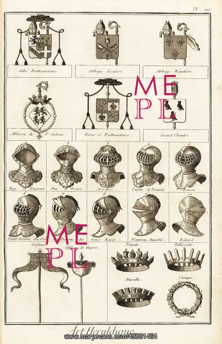 : Coats of arms, helms, coronets of nobility : Coats of arms, helms, coronets of nobility