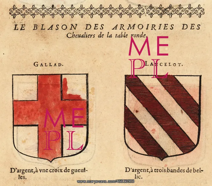: Coats of arms of King Arthur's Knights of the : Coats of arms of King Arthur's Knights of the