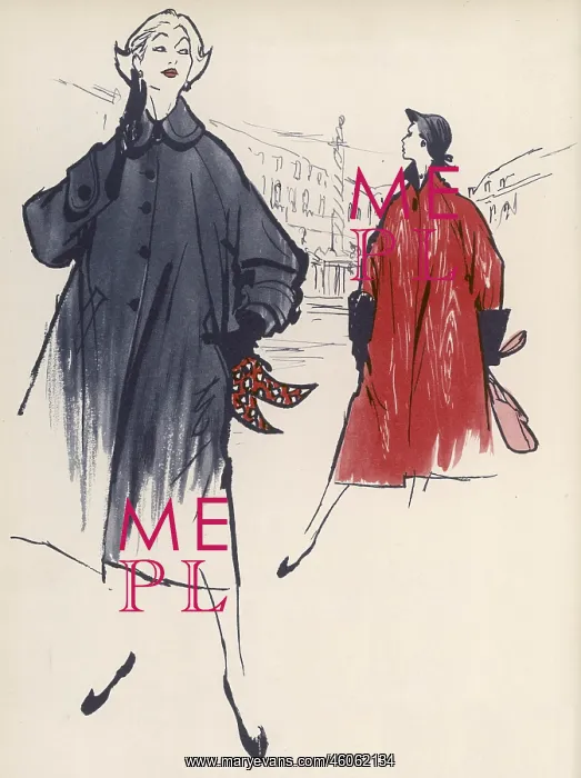: Coats for rainy weather, 1954 : Coats for rainy weather, 1954