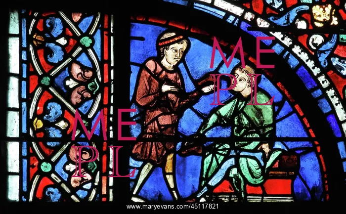 : Cobbler, Glorification of the Virgin stained glass : Cobbler, Glorification of the Virgin stained glass