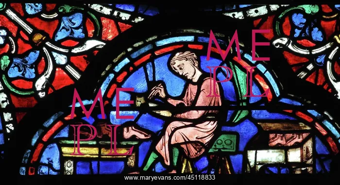: Cobbler, Glorification of the Virgin stained glass : Cobbler, Glorification of the Virgin stained glass