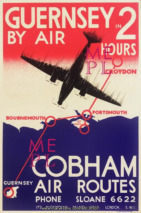 : Cobham Air Routes Poster : Cobham Air Routes Poster