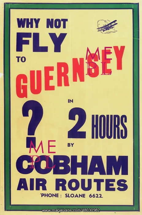 : Cobham Air Routes Poster : Cobham Air Routes Poster