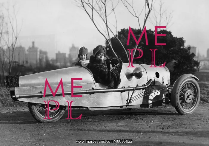 : Cobina Wright with her daughter in a Stanford, 1926 : Cobina Wright with her daughter in a Stanford, 1926