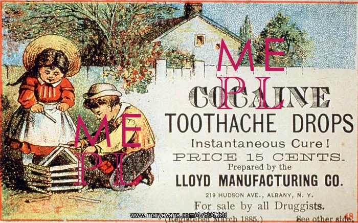 : Cocaine Toothache Drops, 1885 : Cocaine Toothache Drops, 1885