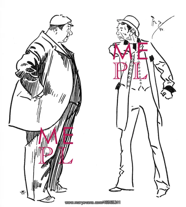 : Cockney Argument between a fat man and a thin man : Cockney Argument between a fat man and a thin man