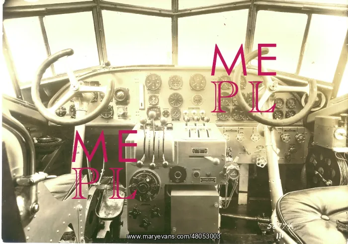 : Cockpit of the Junkers Ju52 / 3m : Cockpit of the Junkers Ju52 / 3m