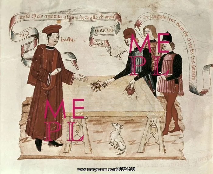 : Codex of the Privileges (15th c.). Scene of a : Codex of the Privileges (15th c.). Scene of a