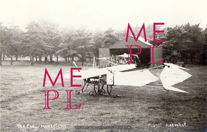 : Cody monoplane outside the workshop : Cody monoplane outside the workshop