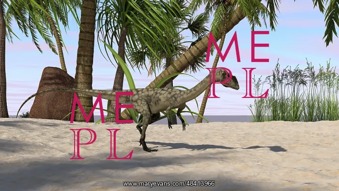  : Coelophysis in a prehistoric environment