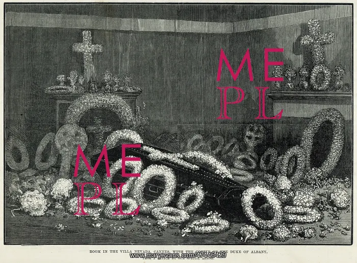 : Coffin of Duke of Albany 1884 : Coffin of Duke of Albany 1884
