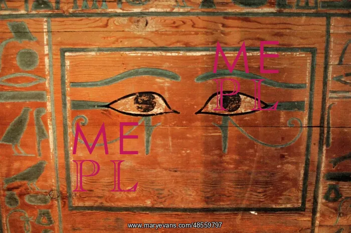 : Coffin of Gua. Detail. Egypt : Coffin of Gua. Detail. Egypt