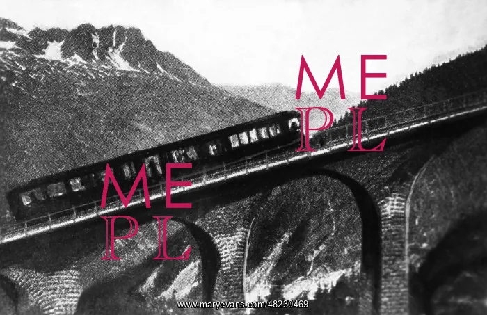 : Cog railway on Mont Blanc, 1927 : Cog railway on Mont Blanc, 1927