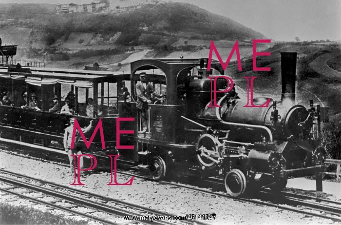 : Cogwheel railway on the Kahlenberg : Cogwheel railway on the Kahlenberg