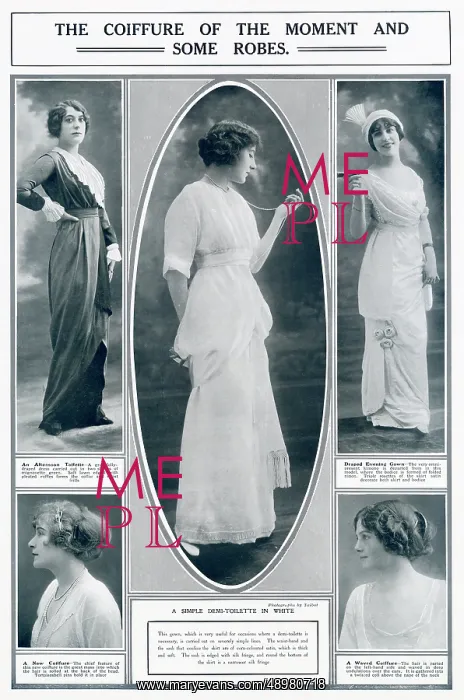 : Coiffure and Robes of the Moment 1912 : Coiffure and Robes of the Moment 1912