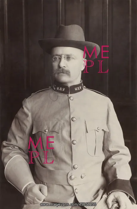 : Col. Theodore Roosevelt in uniform of 1st United : Col. Theodore Roosevelt in uniform of 1st United