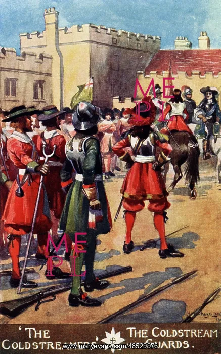 : Coldstream Guards, first meeting with King Charles II : Coldstream Guards, first meeting with King Charles II