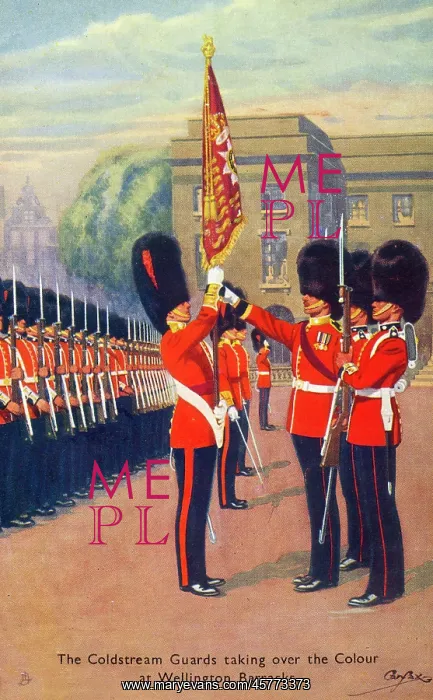 : The Coldstream Guards taking over the Colour : The Coldstream Guards taking over the Colour