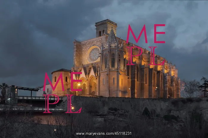 : Colegiata Basilica de Santa Maria, Manresa, Catalonia, Spain : Colegiata Basilica de Santa Maria, Manresa, Catalonia, Spain