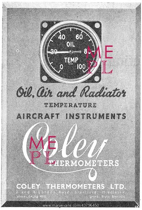 : Coley Oil, Air & Radiator Temperature Instruments : Coley Oil, Air & Radiator Temperature Instruments