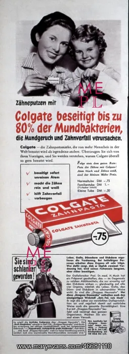 : Colgate toothpaste advert : Colgate toothpaste advert