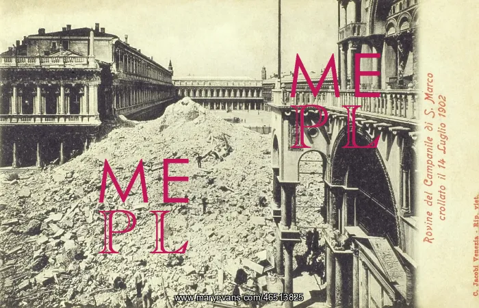  : Collapse of the Campanile in St Mark's Square, Venice