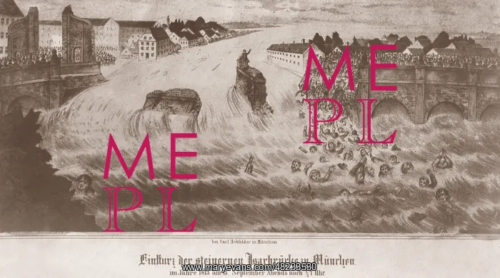 : Collapse of the Isarbracke in Munich on 13.09.1813 : Collapse of the Isarbracke in Munich on 13.09.1813