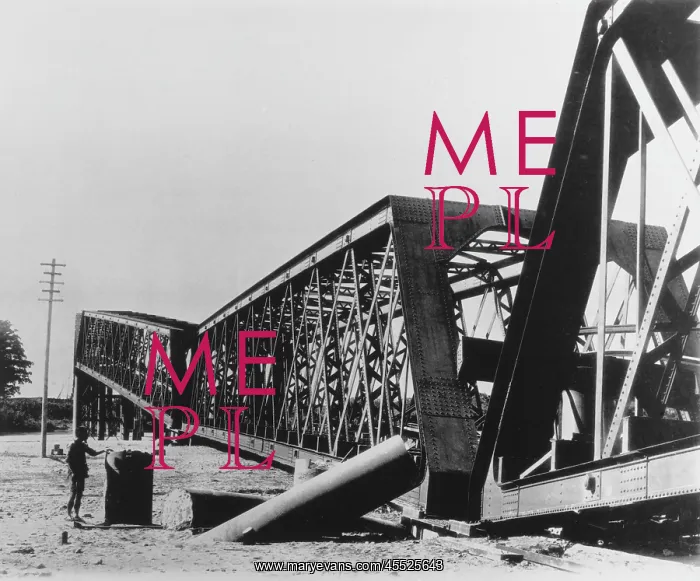 : Collapsed Nagara Gawa Railway Bridge : Collapsed Nagara Gawa Railway Bridge