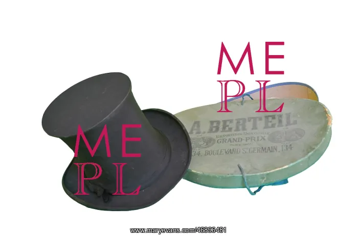 : Collapsible top hat by A Berteil of Paris : Collapsible top hat by A Berteil of Paris