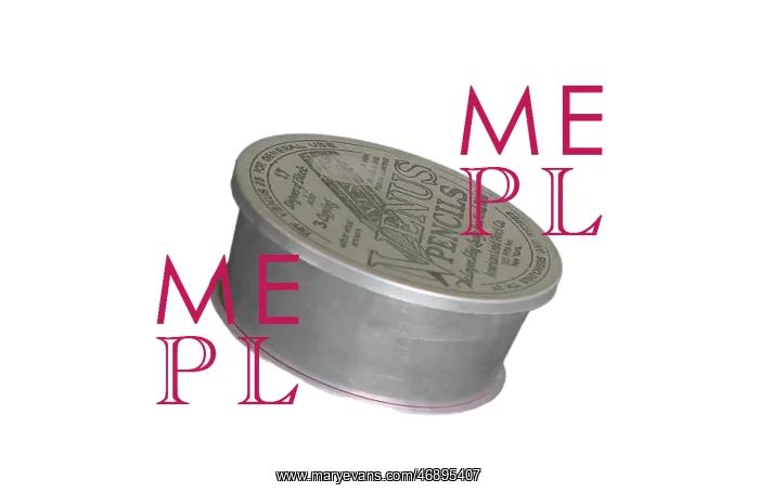: Collapsible tin cup advertising Venus pencils : Collapsible tin cup advertising Venus pencils