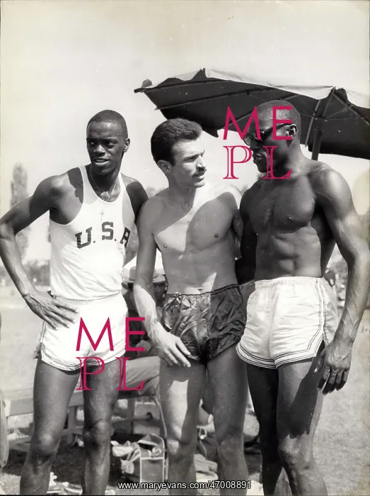 : Collard, Boston and Robertson at Olympic Games, Rome : Collard, Boston and Robertson at Olympic Games, Rome