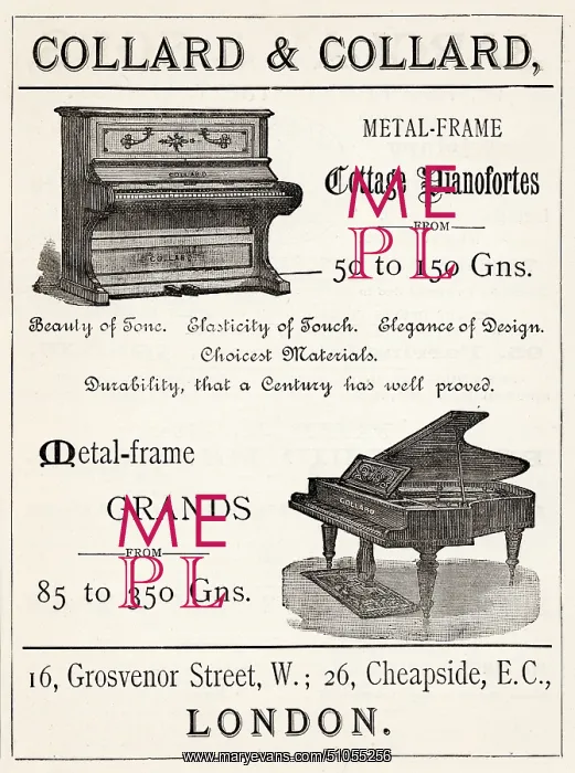 : Collard & Collard pianoforte advertisement : Collard & Collard pianoforte advertisement