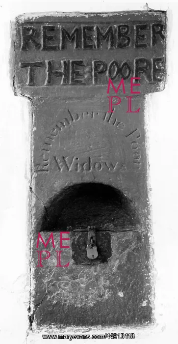 : Collecting box for the poor, Cornwall : Collecting box for the poor, Cornwall