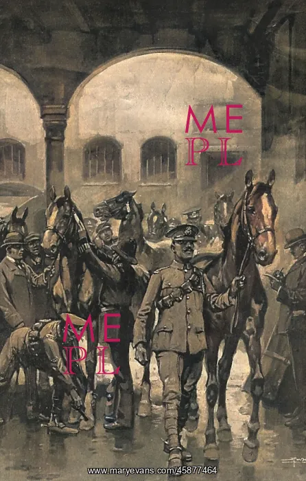 : Collecting and branding horses, WW1 : Collecting and branding horses, WW1