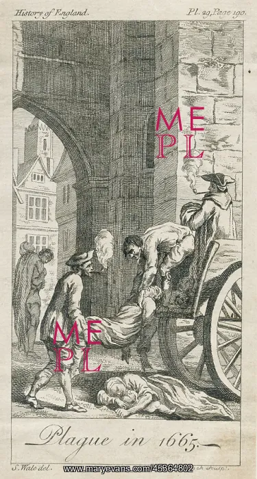 : Collecting plague victims : Collecting plague victims