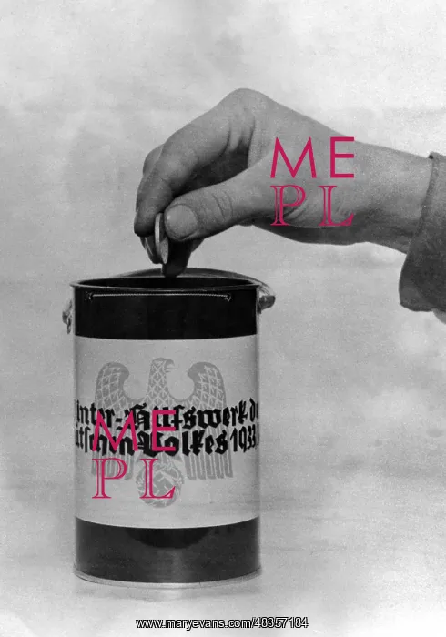 : Collection bin of the Winter Relief, 1933 : Collection bin of the Winter Relief, 1933