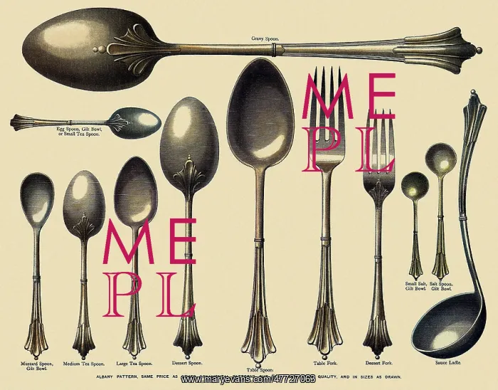 : Collection of Silverware : Collection of Silverware